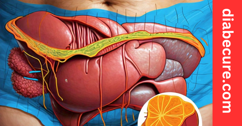 Belly Fat and Fatty Liver Diagram